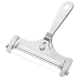 Warmhm 1 Satz Käse -Käse -Slicer Käsehobel Cutter Käseschneider mit Draht Käseschneidewerkzeug Werkzeuge zum Schneiden von Käse Handlicher Käsezerkleinerer Rostfreier Stahl Silber