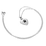 ERINGOGO Urne Halskette Mit Anhänger Öffnbarer Aschenurnen Schmuck Für Hundeasche Korrosionsbeständig Langlebig Bedeutungsvolles Gedenkstück Für Geliebte Haustiere