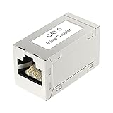 VCELINK RJ45 Kupplung Cat6 RJ45 Verbinder Netzwerk Verbinder Modular Geschirmt RJ45 Buchse Adapter für Verlängerung Ethernet Kabel 1 Stück