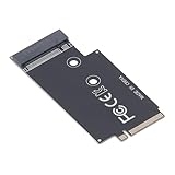 Jectse M.2 2242 Bis NVME 2280 Extension Board Easy Installation Festplatte Expansion für Legion Go Handheld Device Schwarz