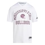 adidas Herren Arizona State University Tailgate Jersey, Weiß/Mississippi State University, X-Klein