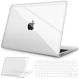 NPUOLS Hülle Schutzhülle für MacBook Air 13 Zoll Hülle 2021 2020 2019 2018 Modell A2337(M1) / A2179 / A1932,Dünne Vergilbung Sbeständige Schutzhülle und TPU EU Tastaturabdeckung (A2337/A2179)