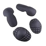 Amagogo 4-teilige Ellbogen- und Schulterpolster, Motorrad-Schulter- und Ellenbogenschützer, Eva-Motorradpanzer-Schutzpolster für Erwachsene, Damen und Herren, Schutzausrüstung Leicht zu Reinigende