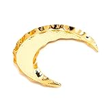 Eladcncmc Serviertablett in Mondform, Metall, Schmuckschale, Ohrringe, Teller, Nusskuchen