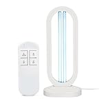 UVC Desinfektionslampe Fernbedienungs, 38W UV Sterilisationslampe Keimtötende Lampe, UVC Desinfektionslampe Fernbedienungs, Desinfektionslampe, UV-Sterilisator Desinfektion Sterilisator (Weiß)