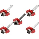 POPETPOP 5 Stück Ball T-förmiges Messer Fräser Für Die Holzbearbeitung Holzbearbeitungs-bit Holzbearbeitungswerkzeuge Schneiden Router-bit Bohrständer Fräser Bündig Trimmen Rostfreier Stahl