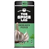 Knoblauch Pfeffer Gewürzmischung 180 g – The Spice Lab (Moguntia) – Grillgewürz für Fleisch, Gemüse & Dips – Nachfolger Knoblauchpfeffer Streudose