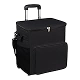 Opdestn Kühltasche Mit Rädern - Rollkühler Wagen,Transportwagen Mit Griff 35 Liter Isolierte Dichte Reisetasche Für Outdoor Camping Picknick & Einkaufen