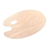 HAPINARY Holz Mischpalette Oval Farbmischbrett für Acryl Öl Wasserfarben Künstler Palette Leicht Langlebig Umweltfreundlich für Maler Hobby Studenten