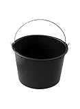 10 x Handelskönig Baueimer 12 l Eimer Wassereimer schwarz Kübel Baukübel Putzeimer Mörteleimer Set 10 Stück