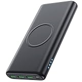 Wireless Powerbank 26800mah, kilponen [15W Kabelloses Aufladen+25W PD Fast Charging+Gleichzeitige Aufladen 5 Geräte] Externer Akku QC 4.0 Tragbares Ladegerät mit 2 Eingang für iPhone Samsung Huawei