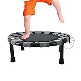 Zuasdvnk Kleinkind-Trampolin, kleines aktives Kinder-Trampolin, faltbar, tragbar, rundes Design, sicheres Springgerät für Kinder, Heim-Fitnessgeräte