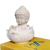 Estorefusion Baby Buddha Statue Set mit Lotussockel, langlebige Harzkonstruktion, Heimdekoration, spiritueller und Meditationsbegleiter, BBAMLR01