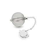 Fackelmann Tee-Ei Essential aus hochwertigem Edelstahl - Ideal für losen Tee, spülmaschinengeeignet, Silber