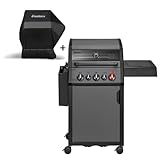 Enders Gasgrill Hyde 3 SIKR Turbo, schwarz, inkl. Wetterschutzhülle