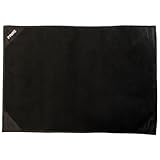 Fame Professioneller Drum Teppich, 180x120cm, Schwarz, Nylon, Gummierte Unterseite, Verstärkter Rand, Ideal für Akustische und Elektronische Schlagzeuge, Einfacher Transport, Schont Untergrund