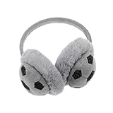 Ipetboom Winter Ohrenschützer Fußball Flauschige Ohrwärmer für Jungen und Mädchen Warme Ohrabdeckungen für Wetter für Winteraktivitäten und