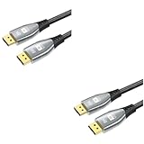 HOMSFOU 2St dp-Linie Kabel Laptop Videoaufnahme männlich zu männlich display port cable displayport cable Videos Video-Zubehör kompatibel öffentlich zu öffentlich Heimkino Aluminiumschale