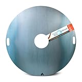 Grillrost.com Das Original Feuerplatte 100cm - 6mm Grillplatte für Feuertonne und Grilltonne - Made in Germany - vom Marktführer - Express-Versand