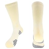 Tainrunse 1 Paar Basketballsocken, hohe Sportsocken, Sportsocken für Männer und Frauen, Laufen, Klettern, gelb, One size