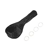 ibasenice 1 Satz Mandoline Umwickelte Saiten Lederhandtasche Lederner Koffer Aufbewahrungstasche Für Mandoline Wasserdichte Einkaufstasche Softcase Für Mandoline Instrument Stahl Handlich