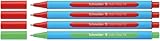 Schneider 152272 Slider Edge XB Lehrer Korrekturset (4er Set Kugelschreiber im Aufsteller, Strichbreite XB) rot, grün