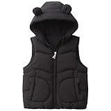 Mädchen Herbst Jacke - Mädchen Wintermantel Weste Mit Kapuze Kinder Warme Steppjacke Stilvolle Lässige Oberbekleidung Für Kleinkinder Und Kinder Geeignet Für Kinder Von 1 Bis 4 Jahren