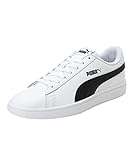 PUMA Unisex Puma Smash v2 L Low-Top, Puma White-Puma Black, 41 EU