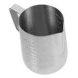 Alipis Milchkrug Ergonomischer Schaumbecher für Kaffeekunst zum Schäumen und Servieren von Milch für Latte und Cappuccino Langlebig und Vielseitig Einsetzbar