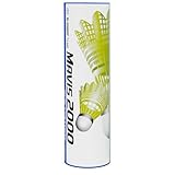 YONEX Mavis 2000 Nylon Turnier Shuttle-Gelb (1/2 Dutzend) Federhahn, 6 Count (Pack of 1)