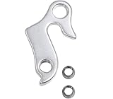 Batheidon Schaltauge Fahrrad MTB-Rennrad Adapter aus Aluminiumlegierung Hinterbauausfallende Ersatzteil mit Schrauben für Erwachsene Unisex Einheitsgröße Silber