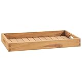 SKM Serviertablett 60x35 cm Massivholz Teak, Weight: 3.4 kg, 315456