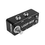 VOANZO Robuster Mini-Loop-Umschalter aus Metall mit True Bypass für Musikinstrumente. Langlebiger Effekt-Loop-Selektor. Einstellbare Signalführung für Gitarristen und Musiker.