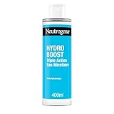 Neutrogena | Triple Action Hydro Boost Mizellenwasser (400 ml Flasche) - mit Hyaluronsäure angereicherter Gesichtsreiniger - Make-up-Entferner zur Entfernung von Unreinheiten und zur Steigerung der