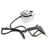 Hochdruck Dampfreiniger 2500W Dampfreinigungsmaschine mit Selbstdosierung Spritzpistole 6-Stufen-Druckregelung, Tragbarer Handdampfreiniger 1.2L Mehrzweck-Dampfreinigungsgerät für Haushalt Küche Auto