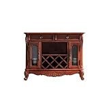 Buffet-Schrank Holz Wein Kabinett Küche Sideboard Tableware Lagerung Tee Anrichte