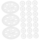 Abaodam 200 Stück Dichtung Isolieraufhänger Feste Unterlegscheibe Befestigungselemente Go-board-befestigungen Nylonscheibe Weiche Unterlegscheiben Schloss Und Unterlegscheibe Plastik Weiß