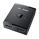 JSGHGDF 2 Port Video Switcher 4K 60Hz Switcher 1 Eingang 2 Ausgang Splitter 4K Video Splitter Extractor 1 In 2 Out Verteiler