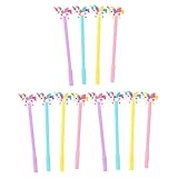 OSALADI 12 Stück Einhorn Gelstifte Bunte Ergonomische Schreibstifte für Schüler und Bürobedarf als für Kreative Wasserbasierte Farben Je Stifte