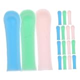 PENIKOKO 18 Stück Teiliges Ohrwachs Entferner Aufsätze Weiche Reinigungsköpfe für Erwachsene und Wiederverwendbare Ohrreiniger Zubehör in Blau Grün