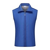 Gefomuofe Arbeitsweste Herren Anglerweste Jagd- und Angler Stehkragen Jacke Ärmelloser Mantel Camping Fotografie Ärmellos Angeljacke Multi-Pocket leicht Baumwolle Anglerweste