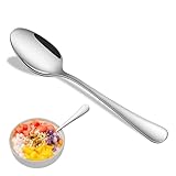 Menuelöffel-Set, 8-teilig, 18,5 cm, Suppenlöffel, hochwertiger Edelstahl-Tafellöffel, langlebiger Metall-Esslöffel, spülmaschinenfest, Bestecklöffel