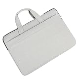 LABRIMP Laptophülle mit Weichem Fleecefutter Stoßfest und Wasserabweisend Leichte Handtasche aus Strapazierfähigem Polyester für Damen und Herren für Schule Büro und Reisen