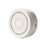 Zoegneer Smart WiFi Sirene Alarm Türsensoren Bewegungsmelder App Fernbedienung Wireless Alarm Kit 100dB Sound Lichtsystem für drahtlose Haussicherheit