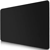 Sidorenko Gaming Mauspad - 280 x 200 mm - Vernähte Kanten - rutschfest - Mousepad mit Einer speziellen Oberfläche verbessert Geschwindigkeit und Präzision - schwarz