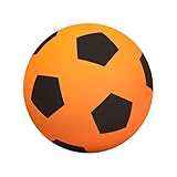 BOSSETY Softball 24cm Schaumstoff Ball, Lautloser Fußball, Fußball für Outdoor und Indoor, Soft-Fußball Schaumstoffball Kinder-Ball geeignet für Kinder ab 36 Monaten (Orange)