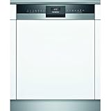 Siemens SN53ES14VE, iQ300 Smarter Geschirrspüler, Teilintegrierte Spülmaschine mit Besteckschublade, 60 cm, auto Türöffnung dank autoOpen dry, besonders leise durch iQdrive-Motor, aquaStop