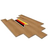Mein Boden + Klick Vinylboden Landhausdiele Eiche Jukon (1,673 qm) mit integrierter Trittschalldämmung – Einfach verlegbarer Klick Vinylboden – Moderner Bodenbelag mit Holz- und Fliesenoptik