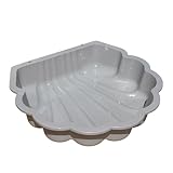 TikTakToo Sand & und Wassermuschel I Sandkasten ohne Abdeckung (1-teilig) (HELLgrau)