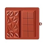 Mould Silicone Deep Moulds Bar Non Stick Coating For DIY Sweets Zahlenkuchenform Silikon (Brown One Size)
